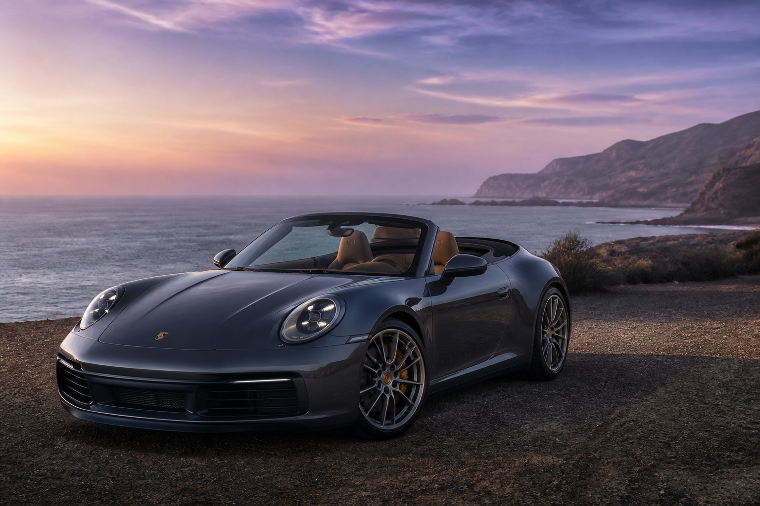 A Graphite Porsche 911 For Open Roads
